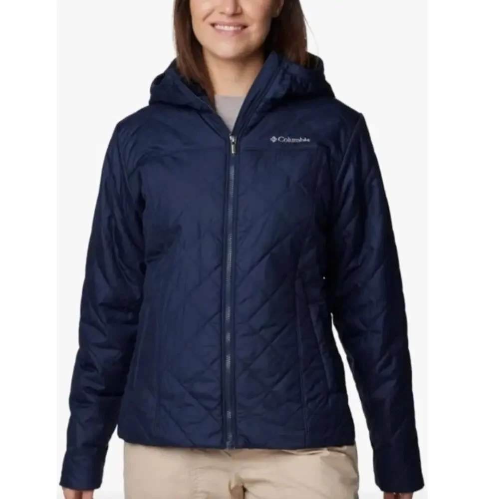 NWT Columbia Women's Copper Crest II Hooded Jacket Coat Blue XL